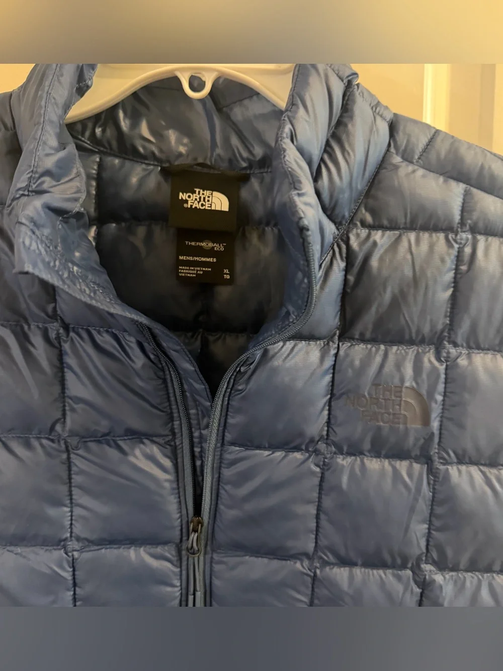 The North Face Men’s Blue Quilted Down Vest Size XL